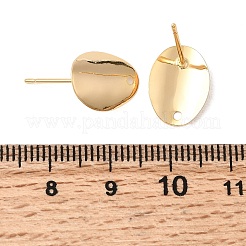Brass Stud Earring Findings&nbsp;KK-P340-16G