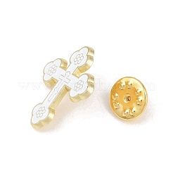 Orthodox Cross Enamel Pins&nbsp;JEWB-L027-03G-01