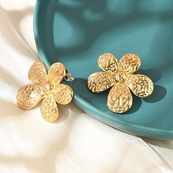 304 Stainless Steel Stud Earrings for Women&nbsp;EJEW-B121-01G-03