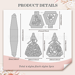 Princess Case Theme Carbon Steel Cutting Dies Stencils&nbsp;DIY-WH0309-2002