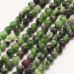 Natural Ruby in Zoisite Beads Strands&nbsp;G-E359-13-10mm