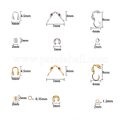 Brass Crimp Beads Covers&nbsp;KK-SC0001-09