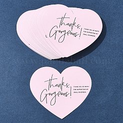 1 Bag Coated Paper Thank You Greeting Card&nbsp;DIY-FS0007-87