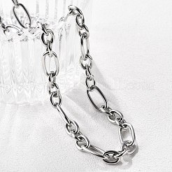 Non-Tarnish 304 Stainless Steel Figaro Chain Necklaces&nbsp;NJEW-O124-03P