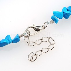 Mixed Gemstone Chips Beaded Anklets&nbsp;AJEW-AN00063