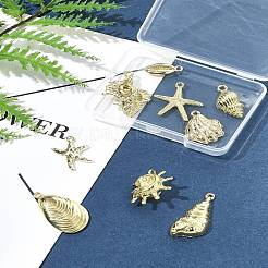 9Pcs 9 Styles Ocean Series Alloy Pendants&nbsp;FIND-FS0003-31