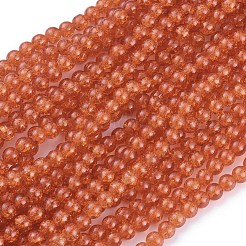 Crackle Glass Round Beads Strands&nbsp;X-CCG-Q001-8mm-09