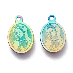 Ion Plating(IP) 304 Stainless Steel Charms&nbsp;STAS-M228-O01-M