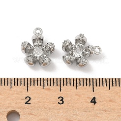 Brass Micro Pave Cubic Zirconia Pendants&nbsp;KK-L260-01P