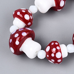 Handmade Lampwork Beads Strands&nbsp;LAMP-N028-11