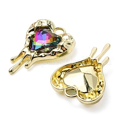 Rack Plating Alloy Glass Pendants&nbsp;FIND-YW0001-86A