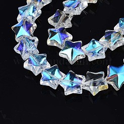 Electroplate Glass Beads Strand&nbsp;X-EGLA-S188-18-B03
