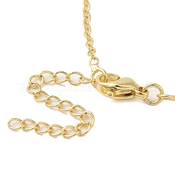 Brass Micro Pave Clear Cubic Zirconia Girls and boys Pendant Necklaces for Valentine's Day&nbsp;LS-NJEW-K381-01B-G
