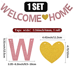 Paper Word Welcome Home Banner&nbsp;AJEW-WH20020-272B-06