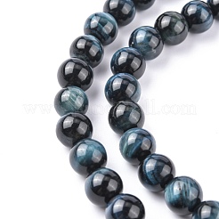 Natural Tiger Eye Beads Strands&nbsp;G-G448-10mm-19AB+