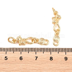 Brass S-Hook Clasps&nbsp;KK-L274-07G