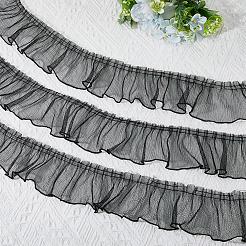 5 Yards Polyester Pleated Lace Ribbon&nbsp;OCOR-FH0001-33B