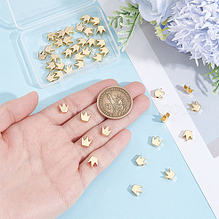 50Pcs Brass Beads&nbsp;KK-BBC0027-41A
