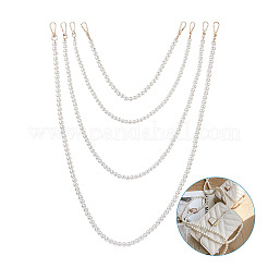 8Pcs 8 Styles White Acrylic Round Beads Bag Handles&nbsp;FIND-TA0001-37