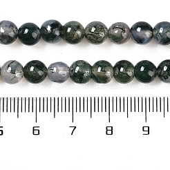Natural Moss Agate Bead Strands&nbsp;X-G-J358-01-6mm
