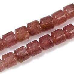 Natural Strawberry Quartz Beads Strands&nbsp;G-G275-D14-10x10mm
