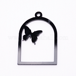 Acrylic Open Back Bezel Pendants&nbsp;SACR-WH0002-11