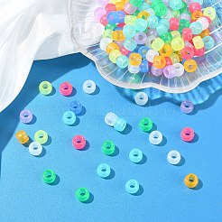 200Pcs 8 Colors Transparent & Luminous Plastic Beads&nbsp;KY-YW0001-87