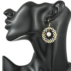 Seed Bead Dangle Earrings&nbsp;EJEW-MZ00744-02
