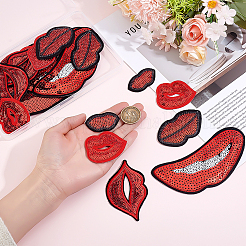 21Pcs 7 Styles Computerized Embroidery Polyester Sew on Patches&nbsp;PATC-PH0001-87
