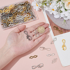 100Pcs 10 Styles Tibetan Style Alloy Links/Connector&nbsp;TIBE-AR0001-12