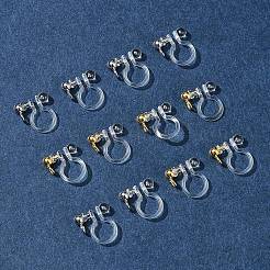 12Pcs 2 Colors 304 Stainless Steel and Plastic Clip-on Earring Findings&nbsp;KY-FS0001-28