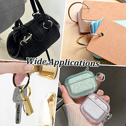 32Pcs 2 Colors Alloy Spring Gate Rings&nbsp;FIND-CN0002-52