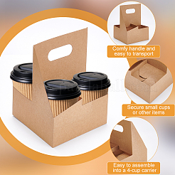 40Pcs Coffee Cup Paper Bags with Hole Handles&nbsp;ABAG-WA0001-02