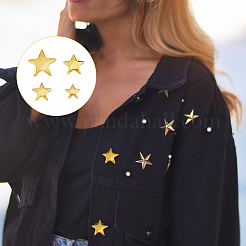 230 Sets  4 Sizes Star Shape Iron Garment Rivets&nbsp;FIND-FH0008-62