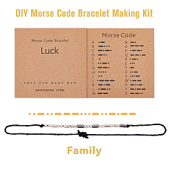 DIY Plastic Braided Bead Bracelet Making Kit&nbsp;DIY-DC0003-07
