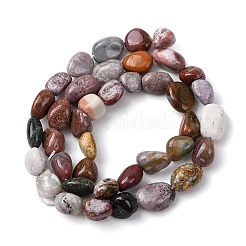 Natural Ocean Jasper Beads Strands&nbsp;G-E483-39B
