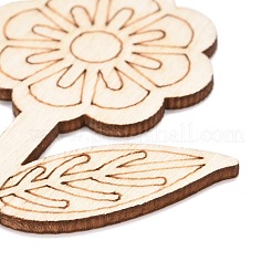 DIY Unfinished Wood Flowers Cutout&nbsp;WOOD-P017-06