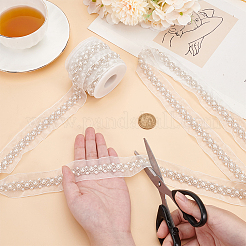 Grenadine Mesh Lace Trim with Plastic Pearl&nbsp;OCOR-BC0007-32A