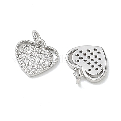 SHEGRACE Valentine's Day Brass Clear Cubic Zirconia Pendants&nbsp;XGRQ3K883-557P