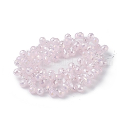 Imitation Jade Glass Beads Strands&nbsp;EGLA-F152-A04