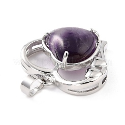 Natural Amethyst Pendants&nbsp;G-C236-01B-P-RS