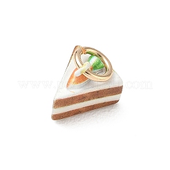 Spray Painted Brass Charms&nbsp;KK-CBAEB58-02B