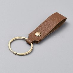Iron & PU Leather Keychian&nbsp;KEYC-WH20005-01G