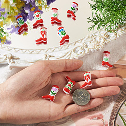 10Pcs 5 Styles Boot Baking Paint Glass Enamel Beads&nbsp;LAMP-TA0002-80A