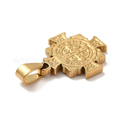 PVD Vacuum Plating 201 Stainless Steel Pendants&nbsp;STAS-P314-27B-G