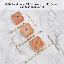 6Pcs 3 Sizes Iron T Bar Earring Display Stands&nbsp;EDIS-FG0001-77