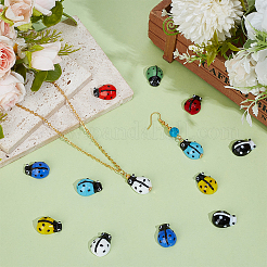 2Strands Ladybug Handmade Lampwork Beads Strands&nbsp;LAMP-PA0001-65