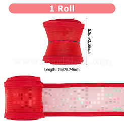 Elastic Polyester Mesh Ribbons&nbsp;OCOR-WH0082-172B
