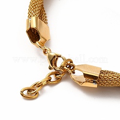 Enamel Star with Evil Eye Link Bracelet&nbsp;BJEW-F447-05G