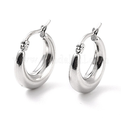 Non-Tarnish 304 Stainless Steel Chunky Hoop Earrings for Women&nbsp;EJEW-F280-06A-P